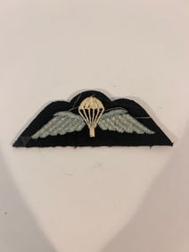 Military Patch, Vintage (WW2) British Royal Navy Cloth Parachute Wings