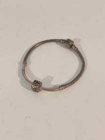 Vintage Pandora Sterling Silver Pandora 925 Bracelet 7 1/2"