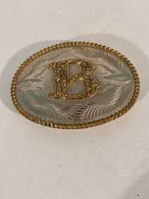 Vintage Letter B Belt Buckle