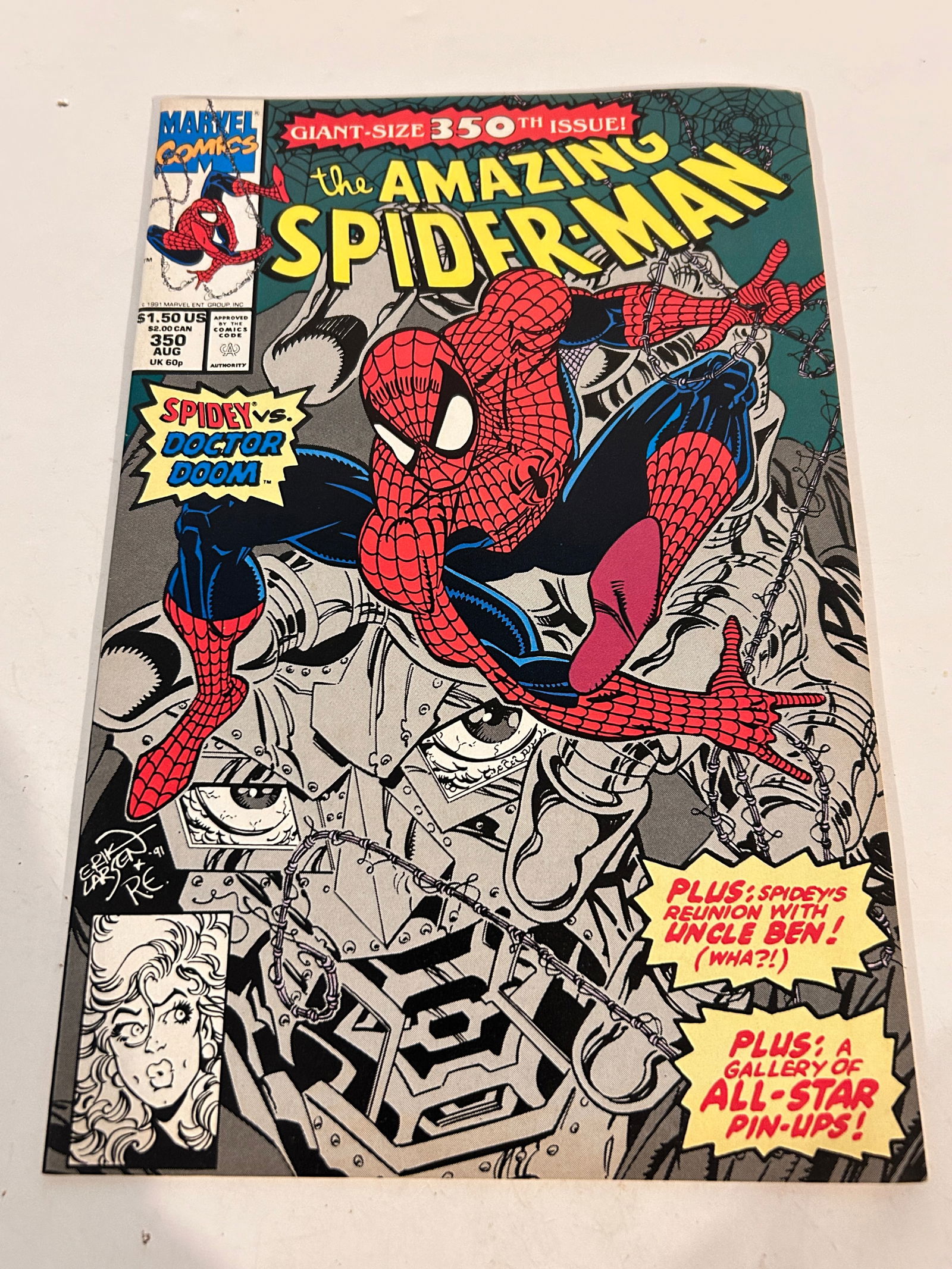 Vintage Comic Book Amazing Spider-Man # 350: Vintage Comic Book Amazing Spider-Man # 350 Please view all photos as they are part of the description and condition of this Item, Feel free to contact me with questions or picture requests! Used Item
