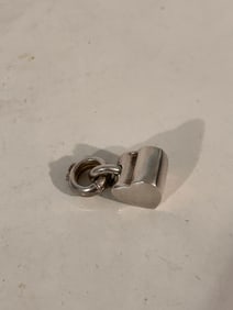 Vintage Sterling Silver Italy heart Pendant