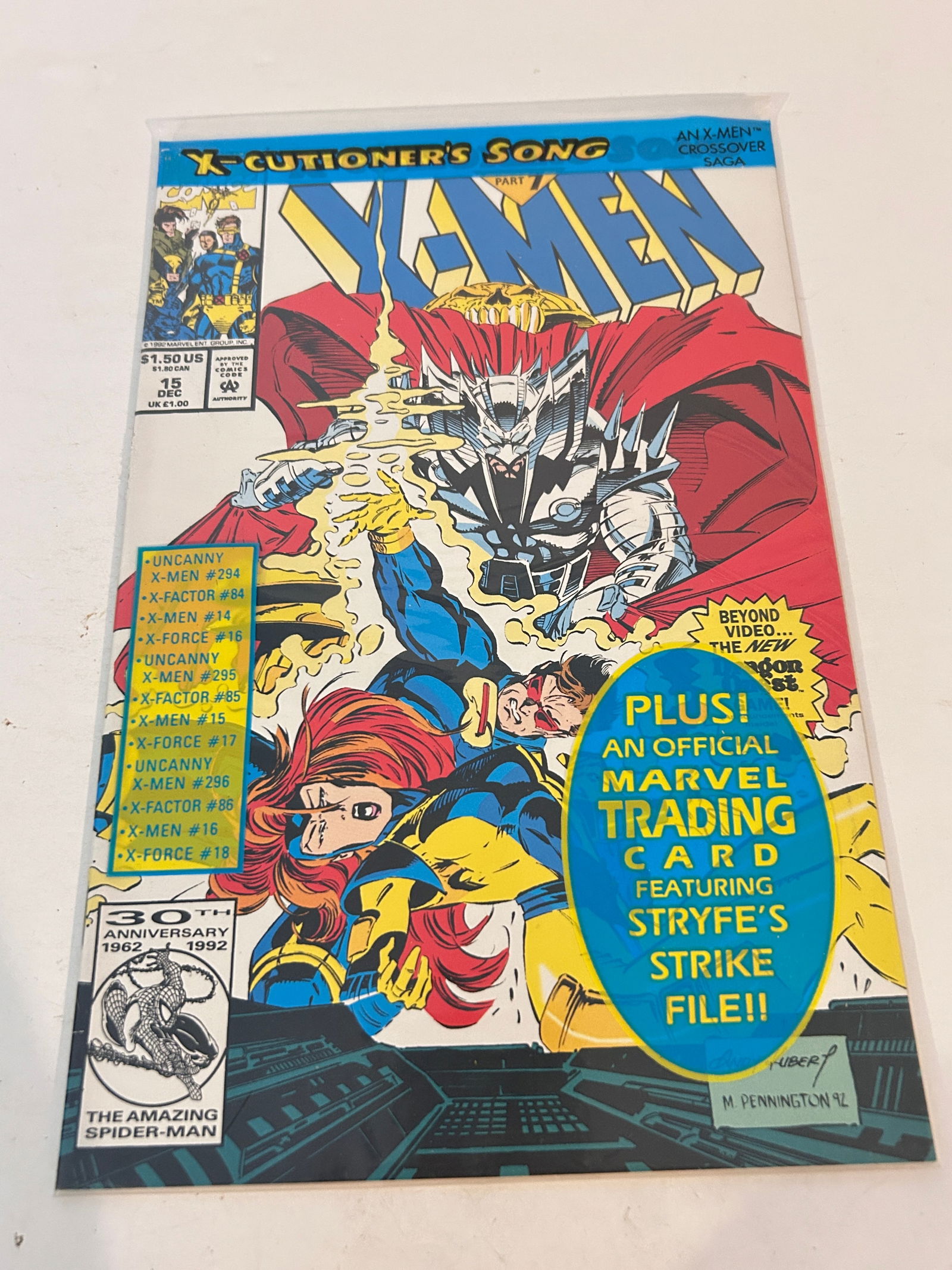 Vintage Comic Book X-Men # 15 poly: Vintage Comic Book X-Men # 15 poly Please view all photos as they are part of the description and condition of this Item, Feel free to contact me with questions or picture requests! Used Item AS IS