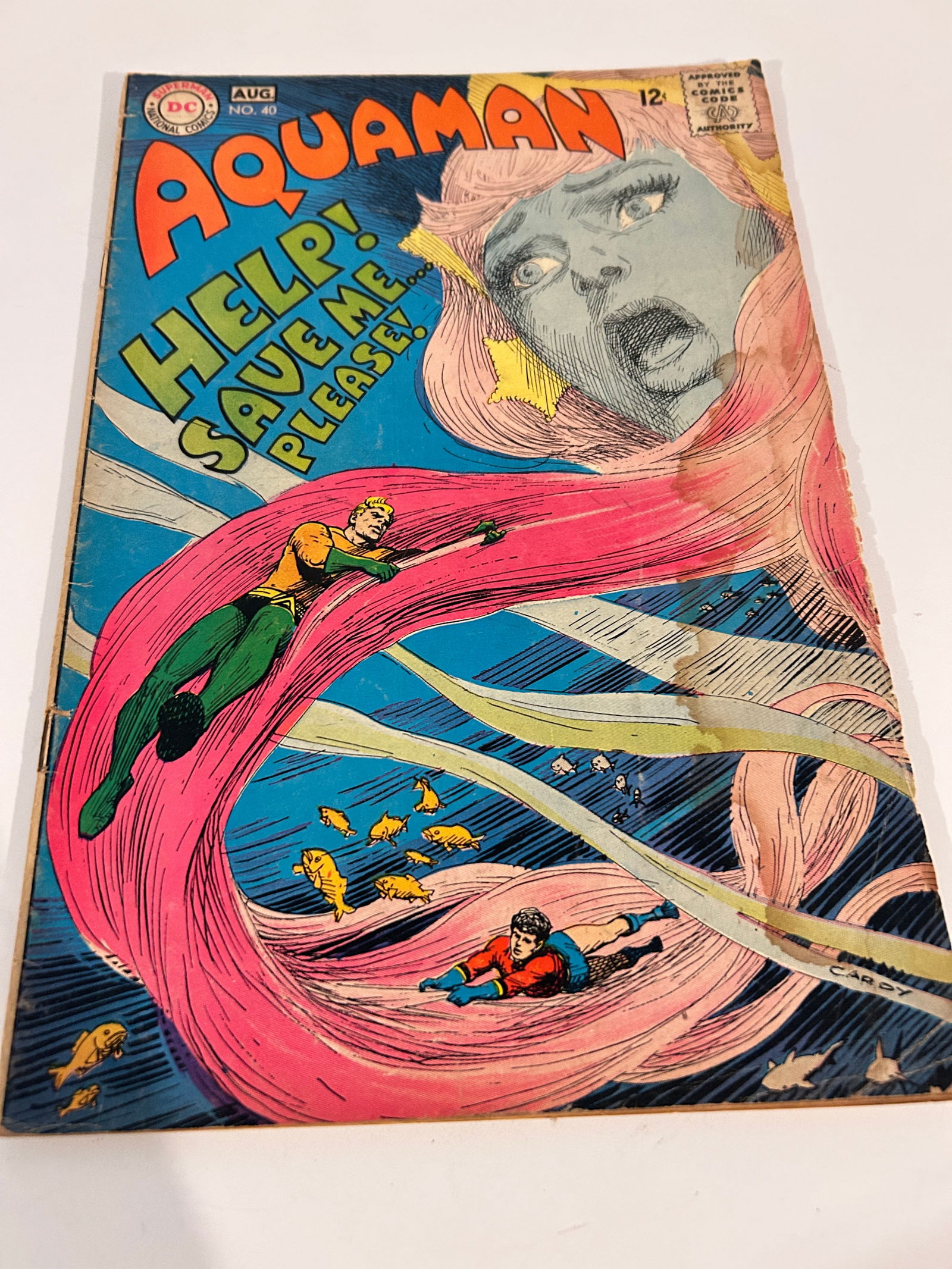 Vintage Comic Book Aquaman # 40: Vintage Comic Book Aquaman # 40 Please view all photos as they are part of the description and condition of this Item, Feel free to contact me with questions or picture requests! Used Item AS IS