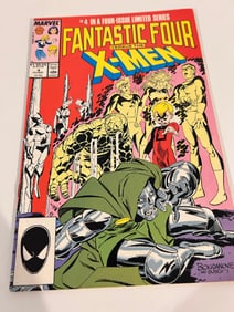 Vintage Comic Book Fantastic Four versus X-Men # 4