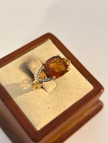 Vintage Sterling Silver Amethyst Ring Sz 7