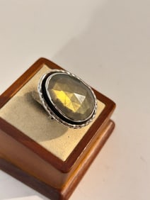 Vintage Sterling Silver RGN Modernist Ring Sz 6