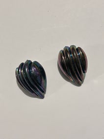 Vintage blue Acrylic Fashion Earrings