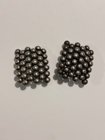 Vintage Silver Tone Fashion Earrings