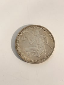 1972 Germany Munich Summer Olympics XX ATHLETES Proof Silver 10 Mark Coin