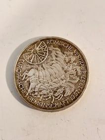 1972 Germany 10 Mark - Silver Coin - Olympic Flame - Munich Summer