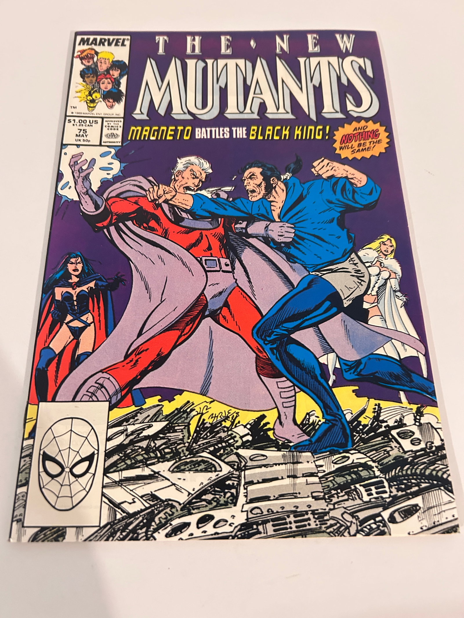 Vintage Comic Book The New Mutants # 75: Vintage Comic Book The New Mutants # 75 Please view all photos as they are part of the description and condition of this Item, Feel free to contact me with questions or picture requests! Used Item AS 