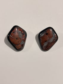 Vintage Fashion Gem Stone Earrings