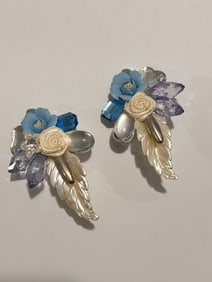 Vintage Fashion Acrylic floral Earrings