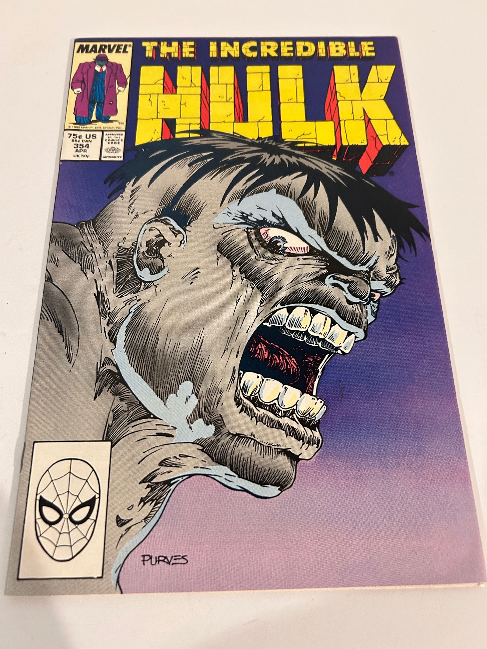 Vintage Comic Book The Incredible Hulk # 354: Vintage Comic Book The Incredible Hulk # 354 Please view all photos as they are part of the description and condition of this Item, Feel free to contact me with questions or picture requests! Used Ite