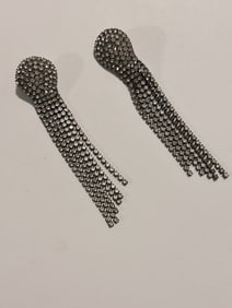 Vintage Rhinestone Fashion Earrings