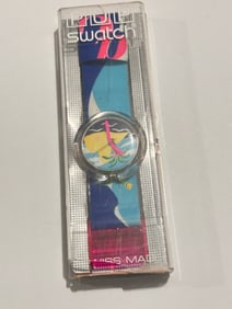 Vintage 1993 Pop Swatch LONELY ISLAND Rare in good working condition