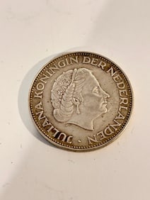1961 Netherlands gulden, Juliana, decent Coin