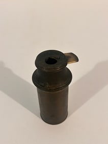 antique brass telescope single-draw made by J.P. Cutts Sutton and Son.