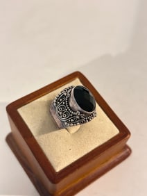 Vintage 925 Sterling Silver BA Bali Suarti Ring Size 8