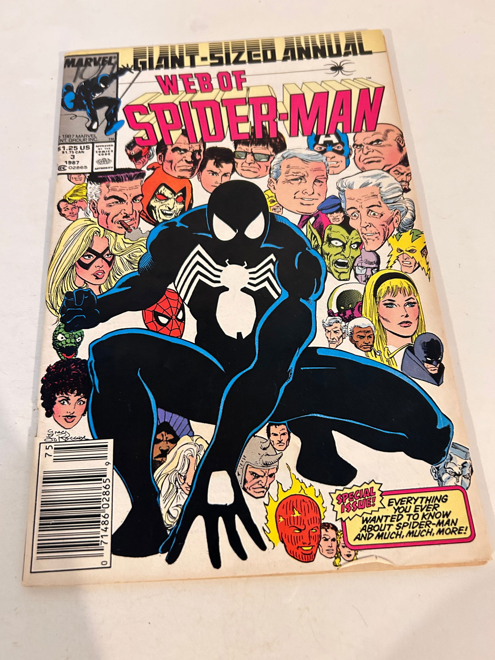 Vintage Comic Book Web of Spider-man # 3 Annual (1 of 2)