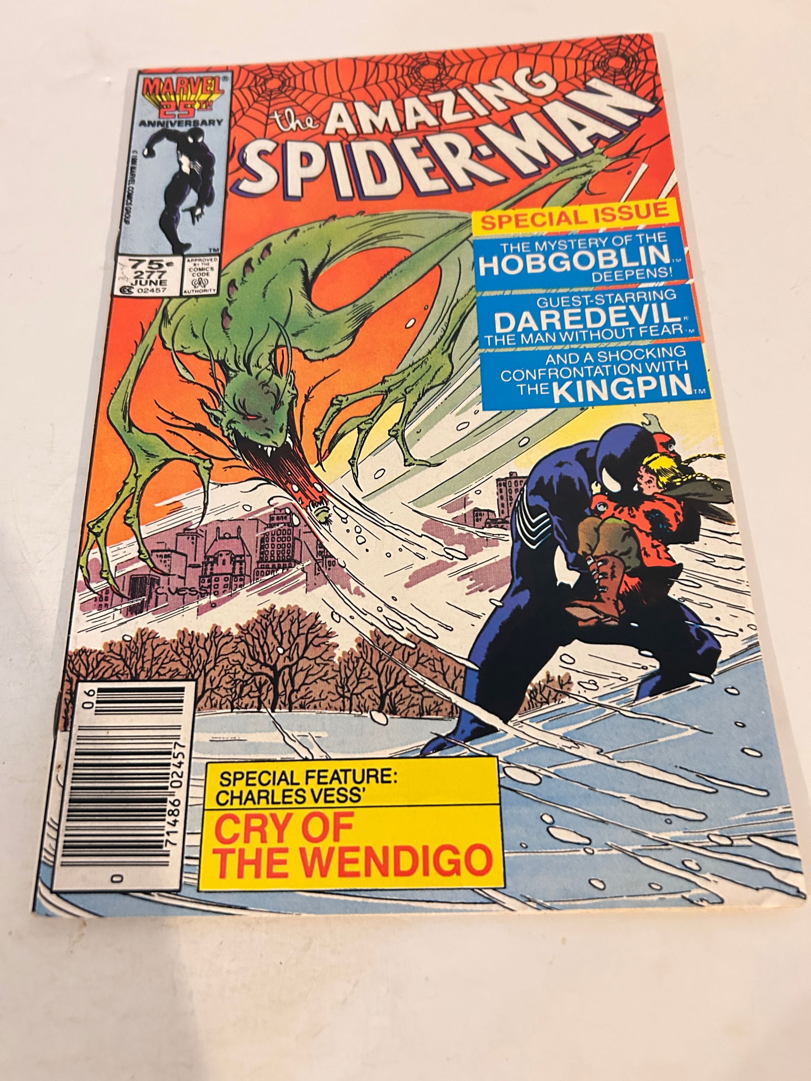 Vintage Comic Book The Amazing Spider-man # 277 (1 of 2)