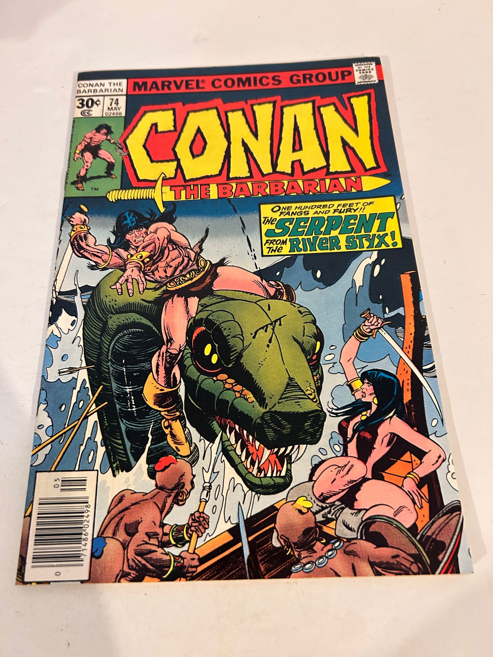 Vintage Comic Book Conan The Barbarian # 74: Vintage Comic Book Conan The Barbarian # 74 Please view all photos as they are part of the description and condition of this Item, Feel free to contact me with questions or picture requests! Used Item