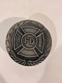 Vintage Fire Department FD Belt Buckle