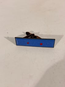 Vintage enamel military tie pin