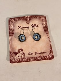 Vintage Earrings Kenny Ma New