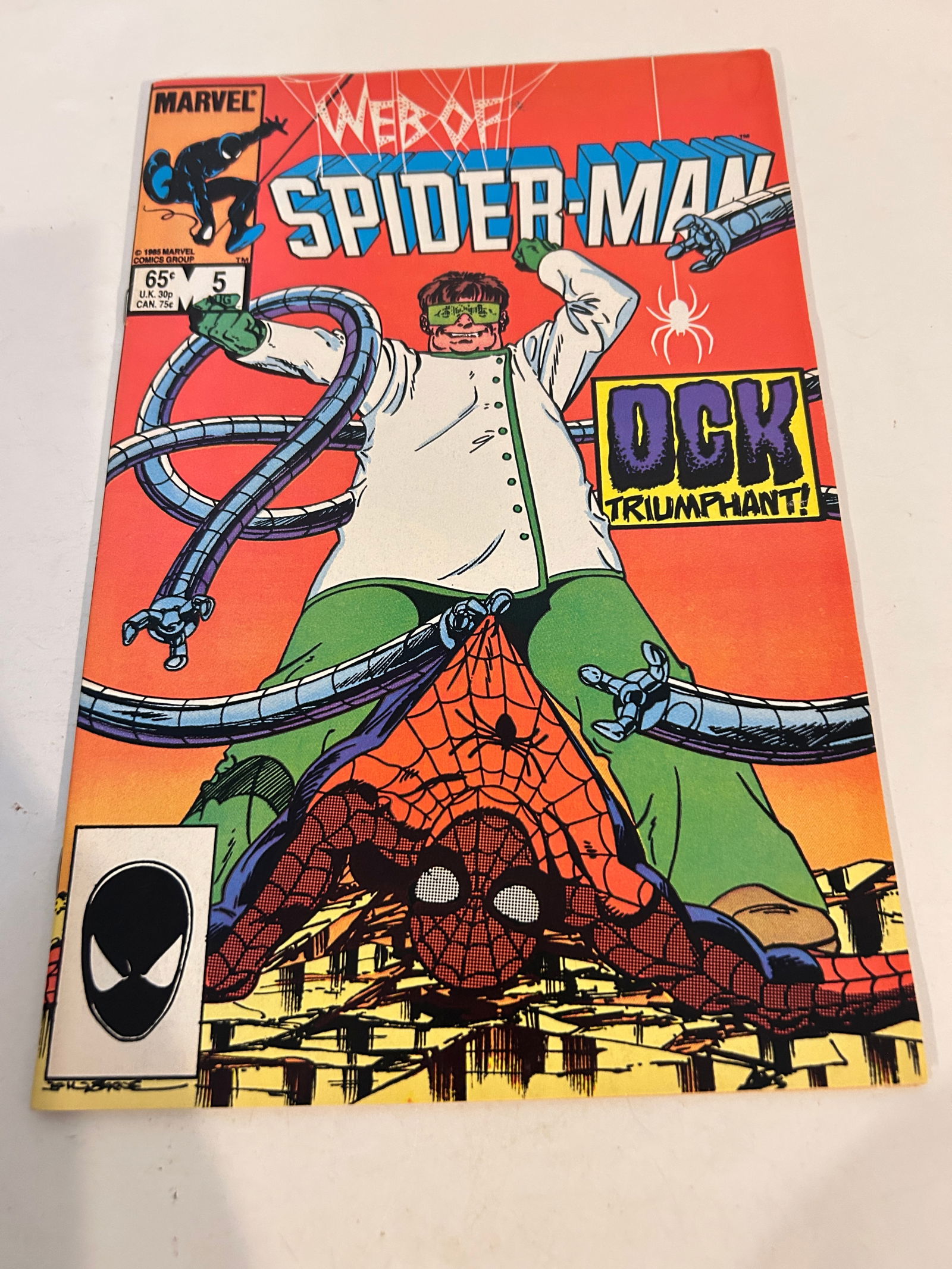 Vintage Comic Book Web of Spider-man # 5 (1 of 2)