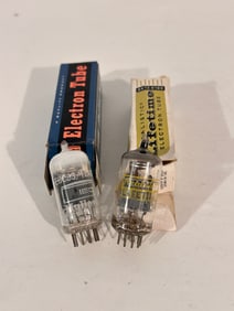 Vintage Lot of 2 Mixed 12AX7 Tubes