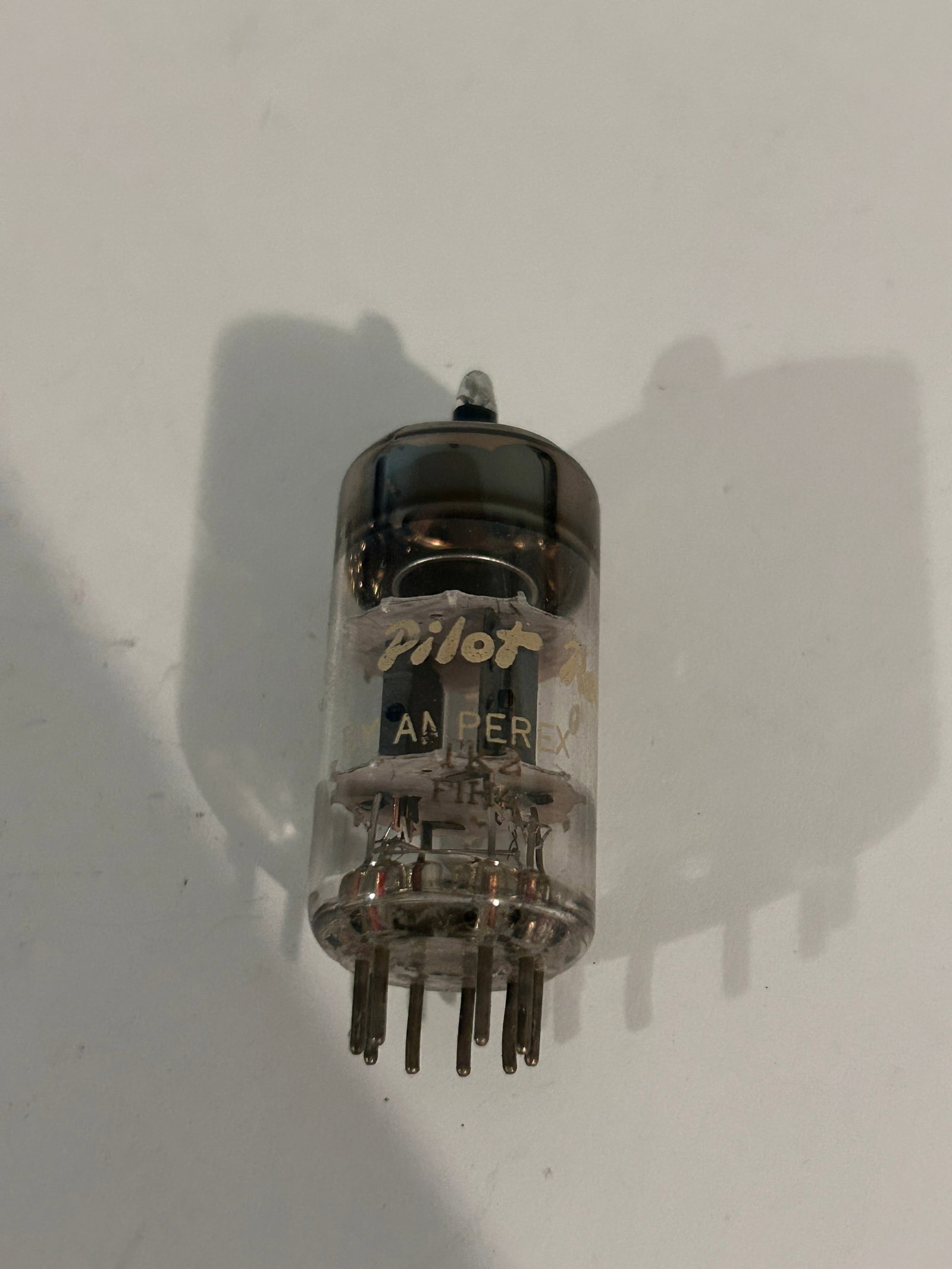 12AT7 Vacuum Tube Pilot: 12AT7 Vacuum Tube Pilot Please view all photos as they are part of the description and condition of this Item, Feel free to contact me with questions or picture requests! Used Item AS IS