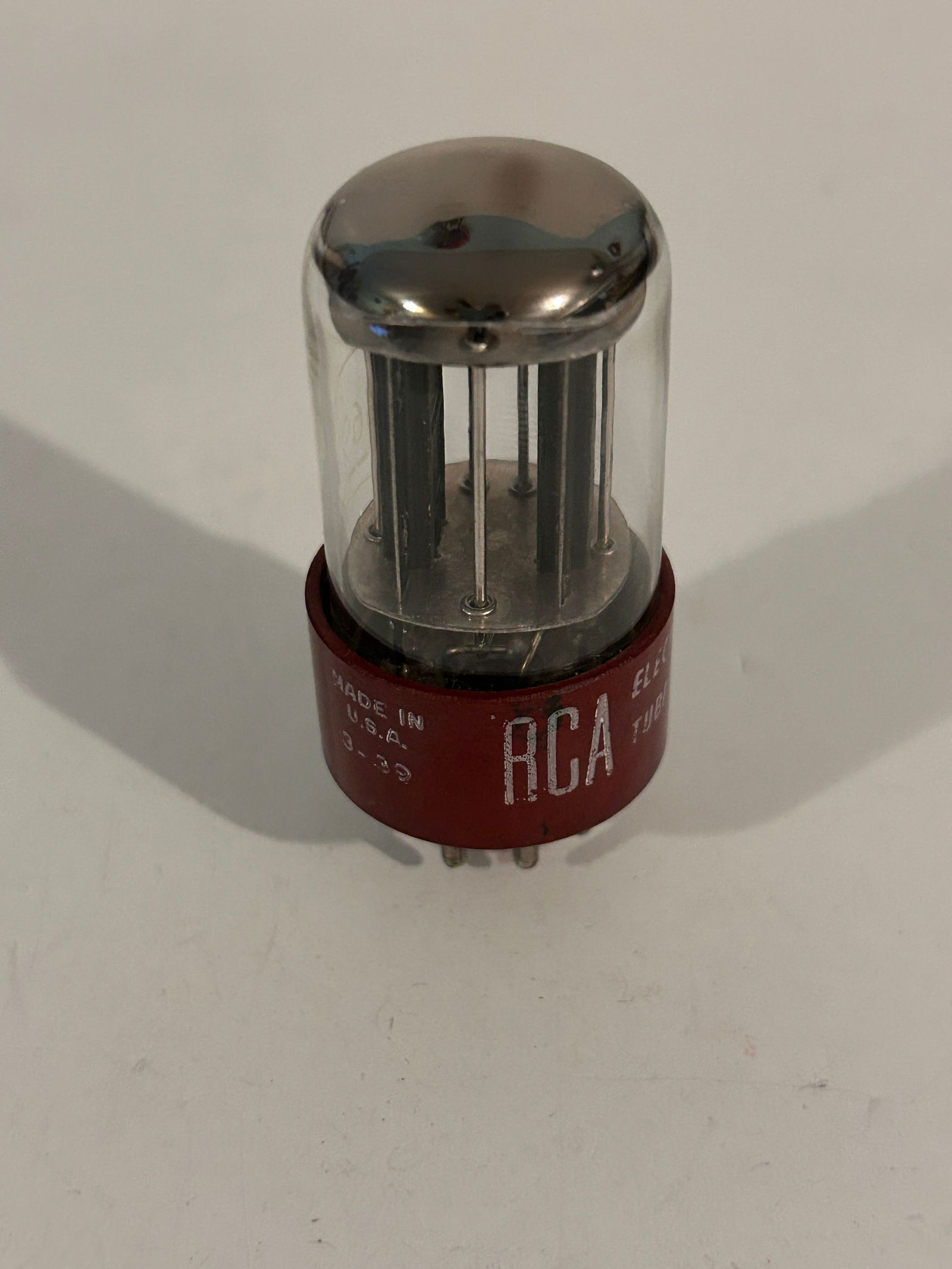 RCA Type 5691 Red Base Radio/Audio Tube TESTED GOOD (1 of 4)