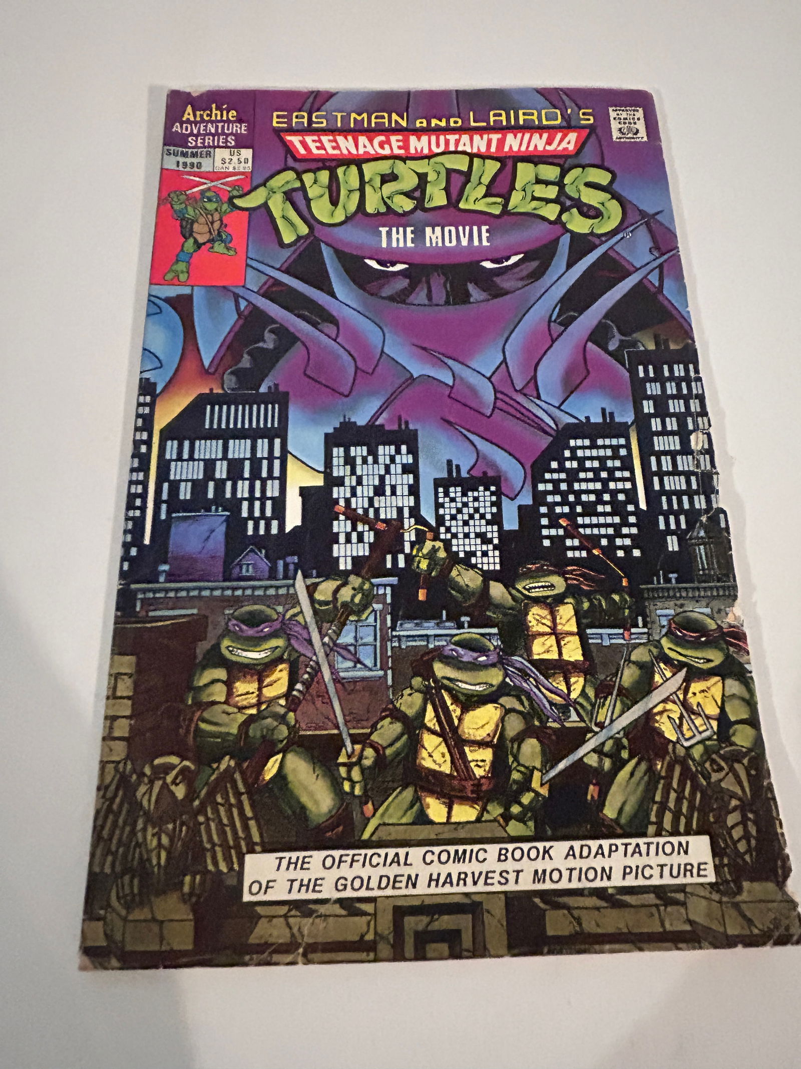 Vintage Comic Book Teenage Mutant Ninja Turtles The Movies (1 of 2)