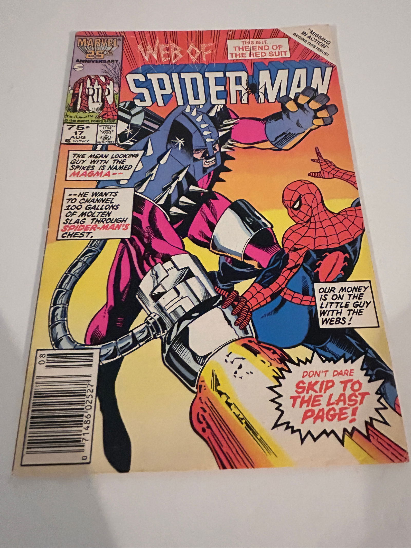 Vintage Comic Book Web of Spider-Man # 17 (1 of 2)