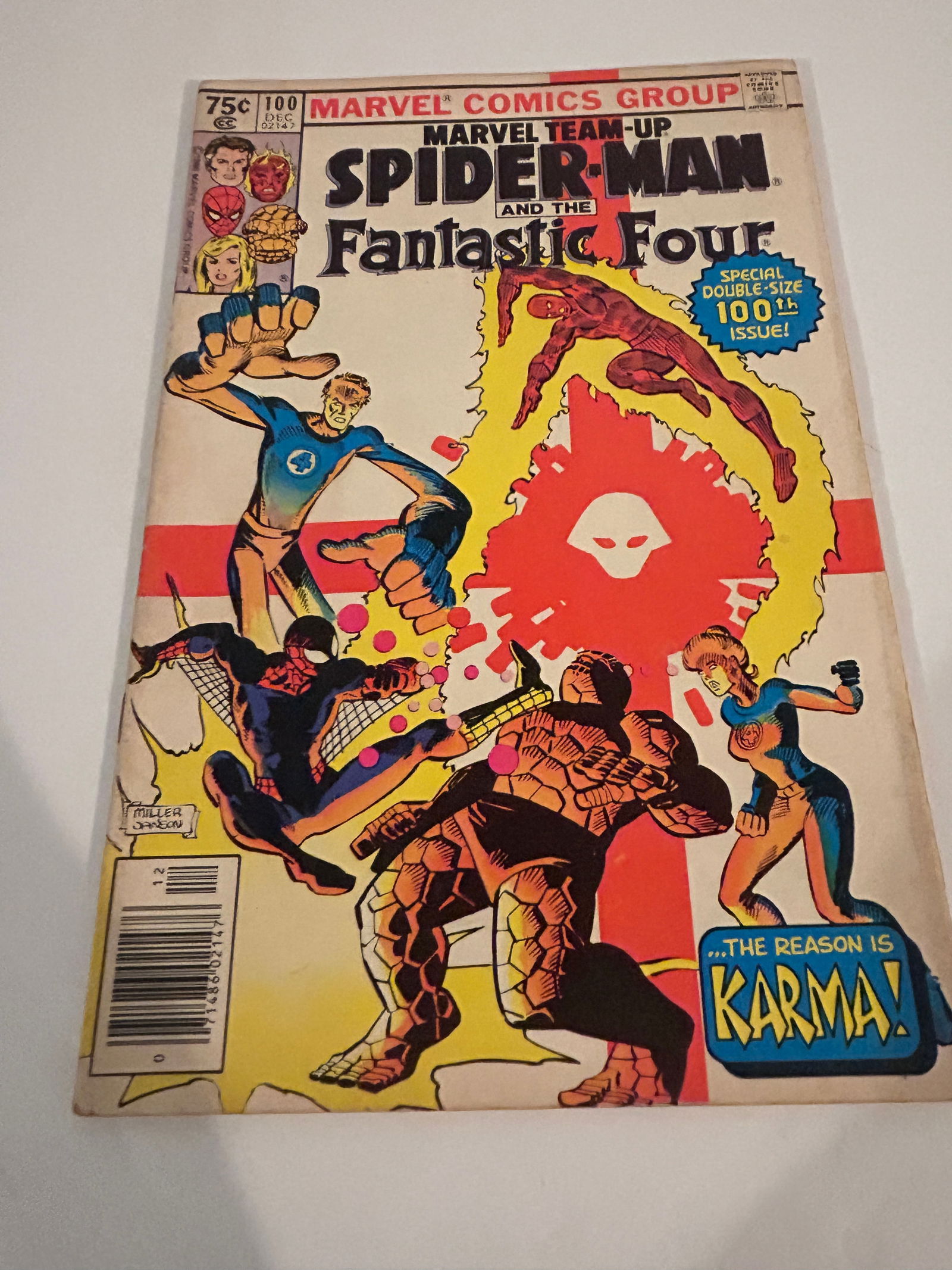 Vintage Comic Book Marvel Team - Up # 100 (1 of 2)