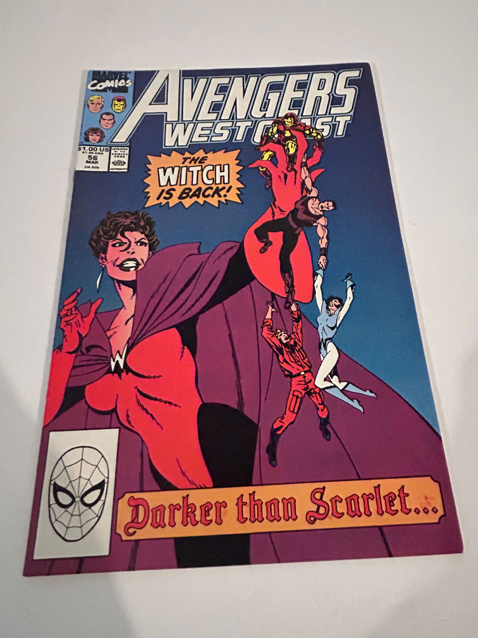 Vintage Comic Book West Coast Avengers # 56 (1 of 2)