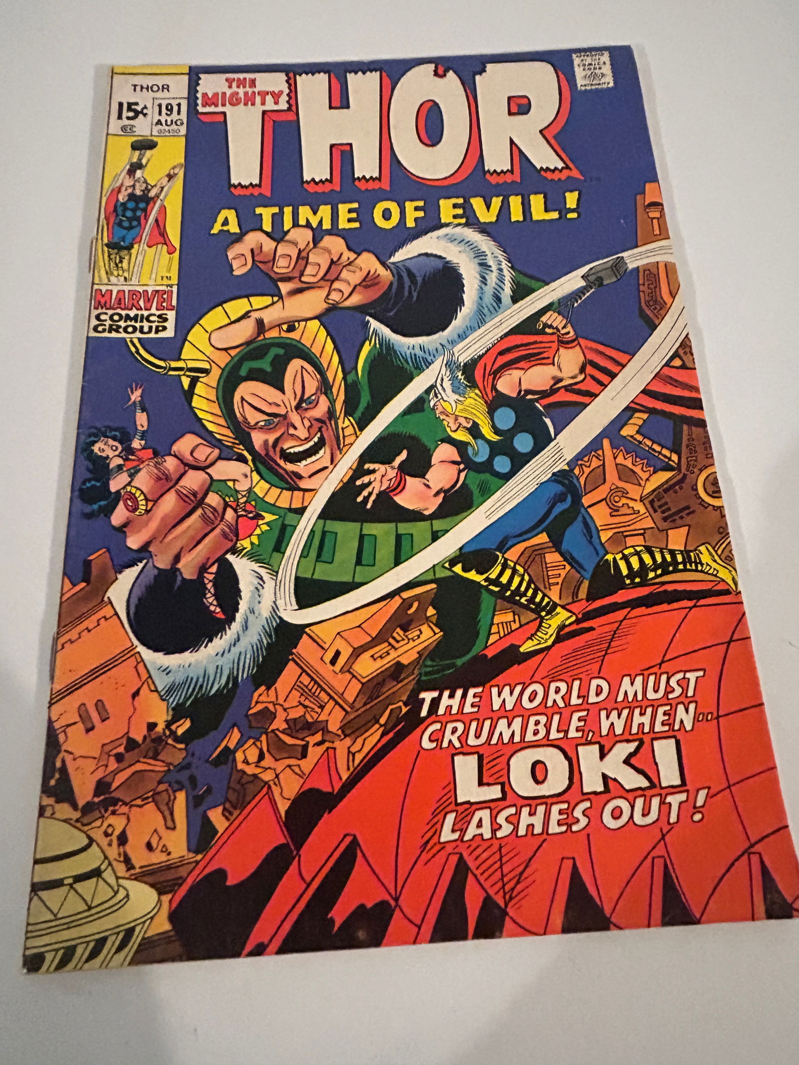 Vintage Comic Book The Mighty Thor # 191: Vintage Comic Book The Mighty Thor # 191 Please view all photos as they are part of the description and condition of this Item, Feel free to contact me with questions or picture requests! Used Item AS