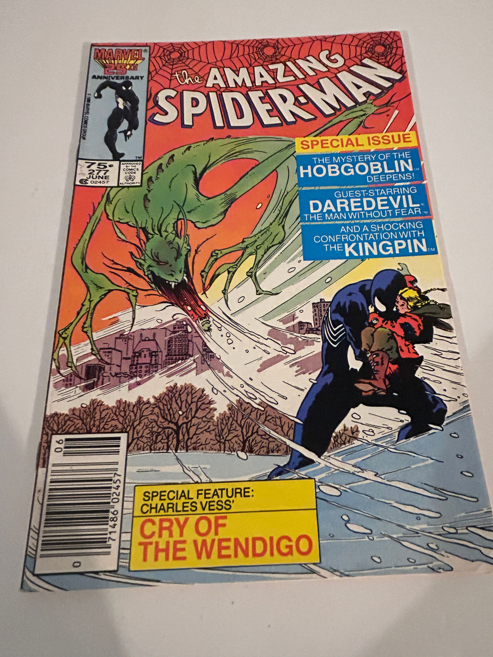 Vintage Comic Book the Amazing SpiderMan # 277 (1 of 2)