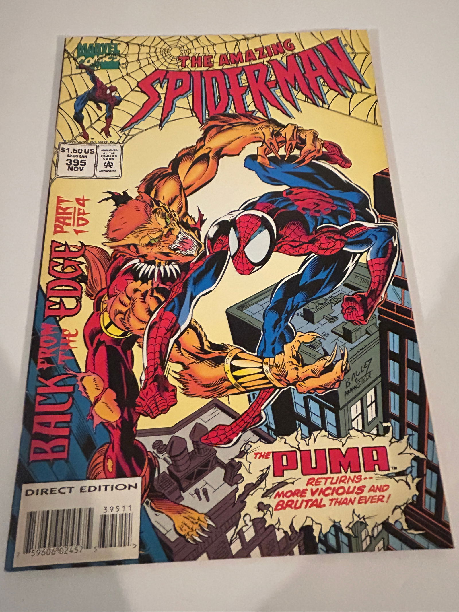 Vintage Comic Book the Amazing SpiderMan # 395: Vintage Comic Book the Amazing SpiderMan # 395 Please view all photos as they are part of the description and condition of this Item, Feel free to contact me with questions or picture requests! Used I