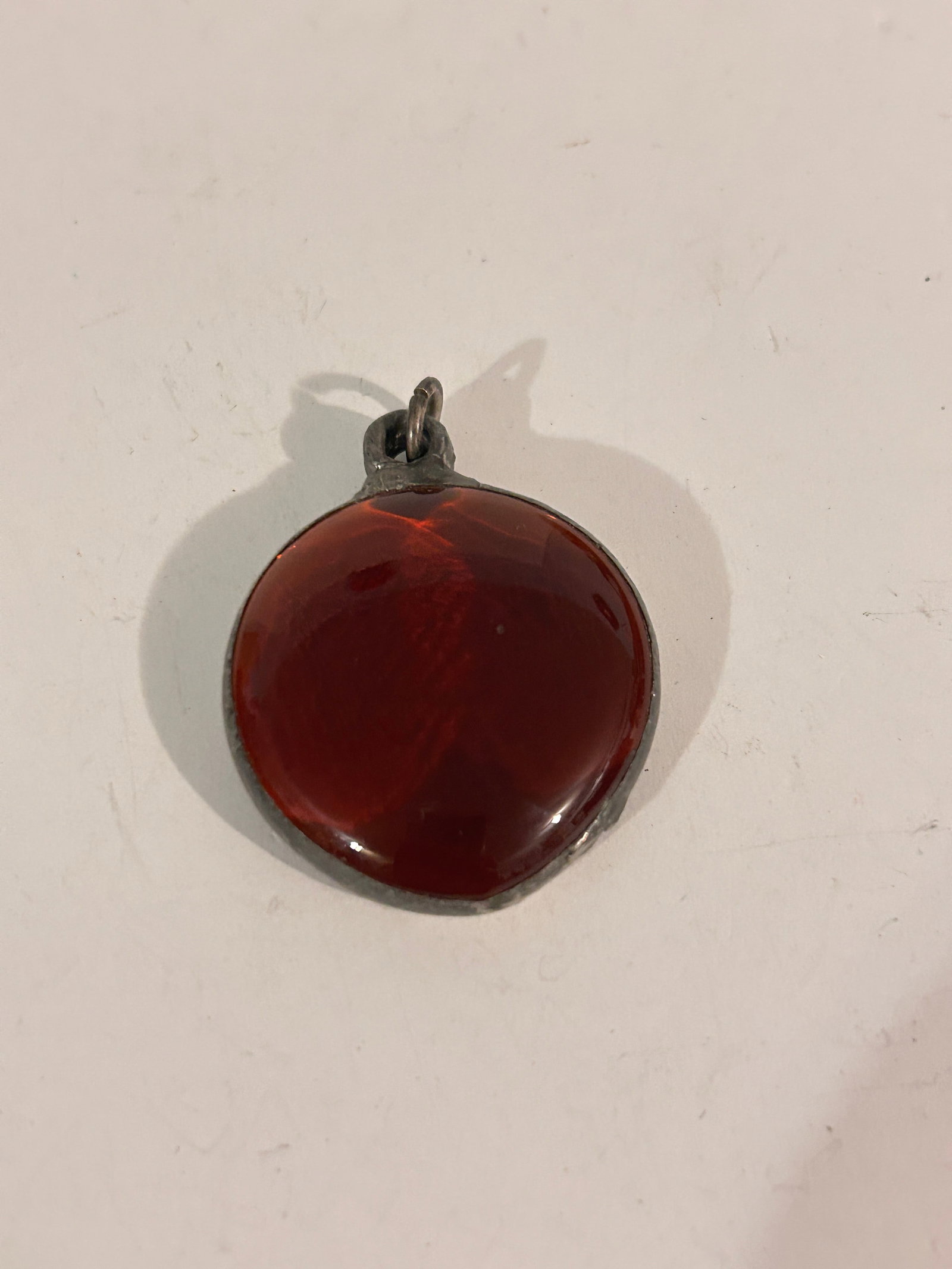 Vintage old glass Pendant: Vintage old glass Pendant Please view all photos as they are part of the description and condition of this Item, Feel free to contact me with questions or picture requests! Used Item AS IS
