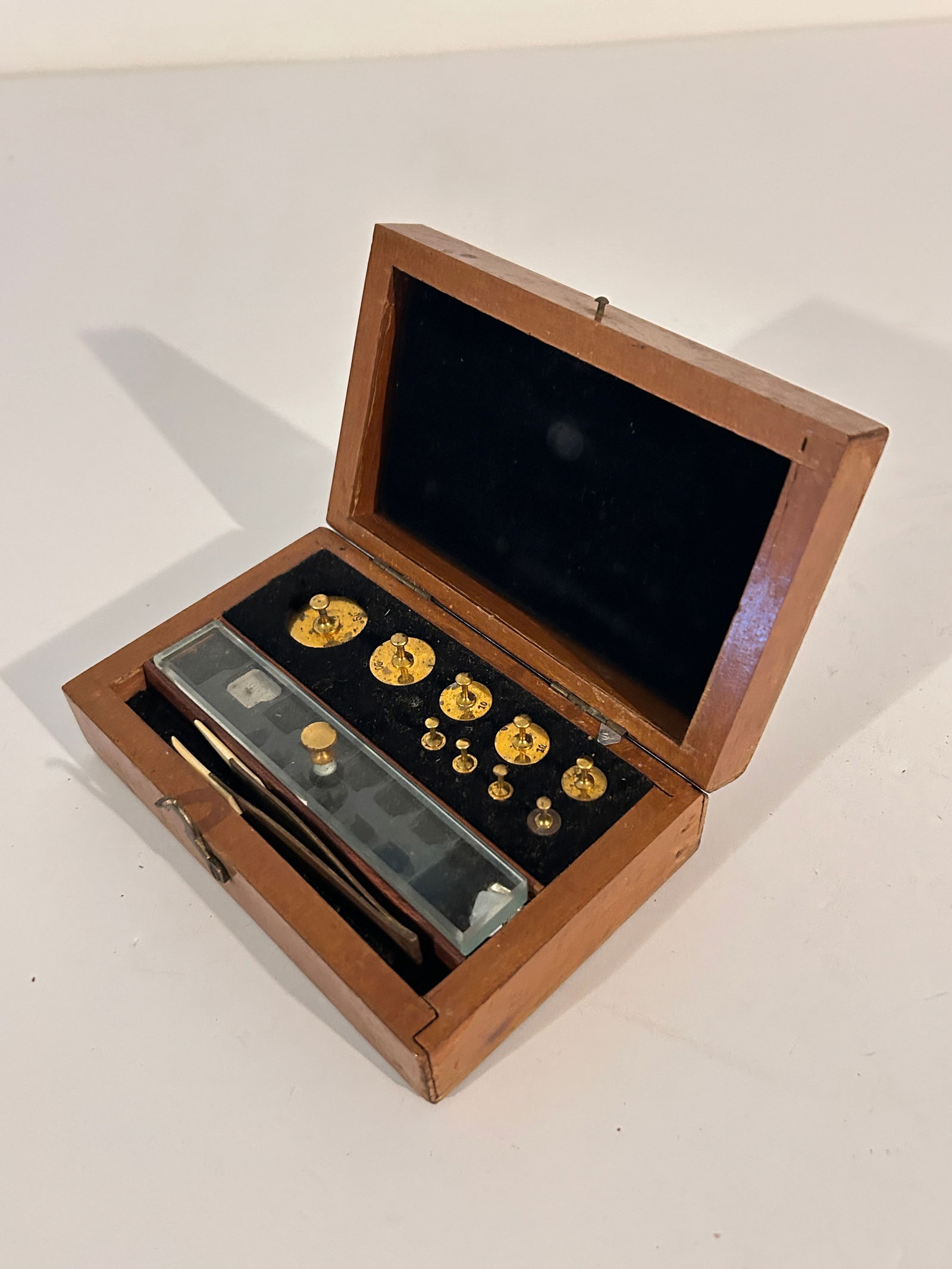 Vintage Antique Apothecary Grain & Fractional Weights Set Brass missing some pcs (1 of 5)