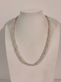 Vintage Faux Pearl Necklace Sz 21"