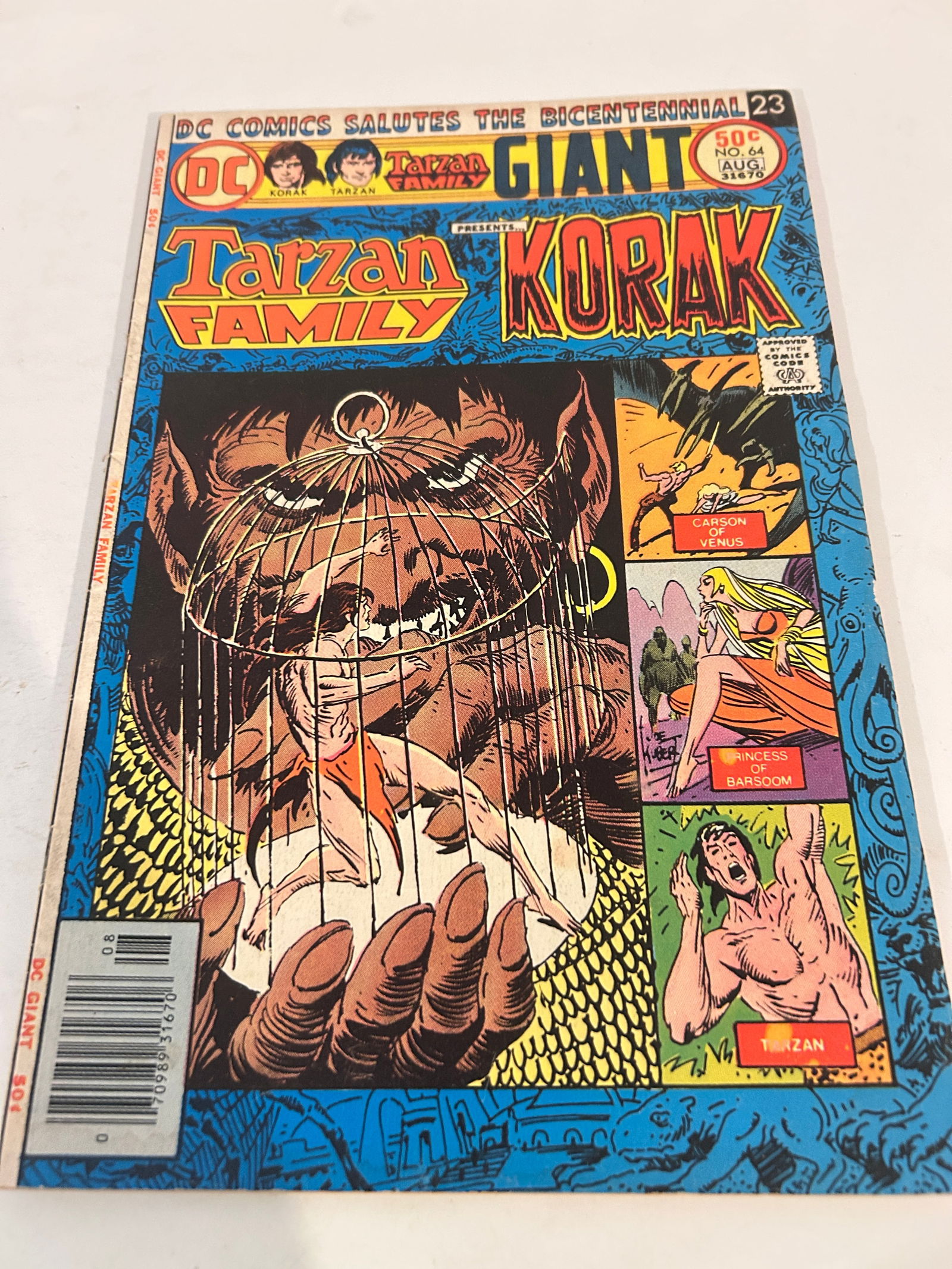 Vintage Comic Book Tarzan Family Giant # 64: Vintage Comic Book Tarzan Family Giant # 64 Please view all photos as they are part of the description and condition of this Item, Feel free to contact me with questions or picture requests! Used Item