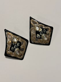 Vintage large Fashion Earrings