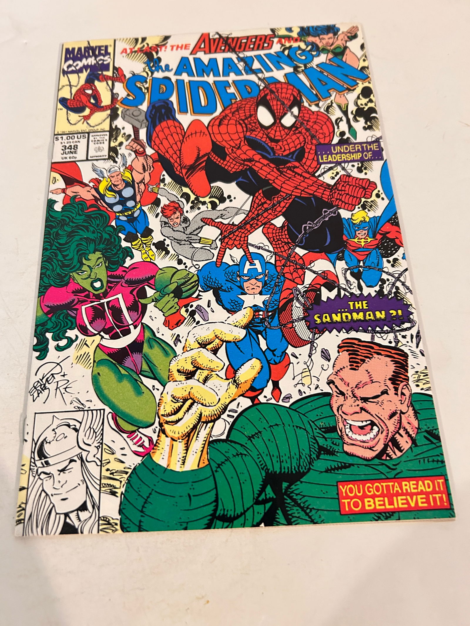 Vintage Comic Book The Amazing Spider-man # 348 (1 of 2)
