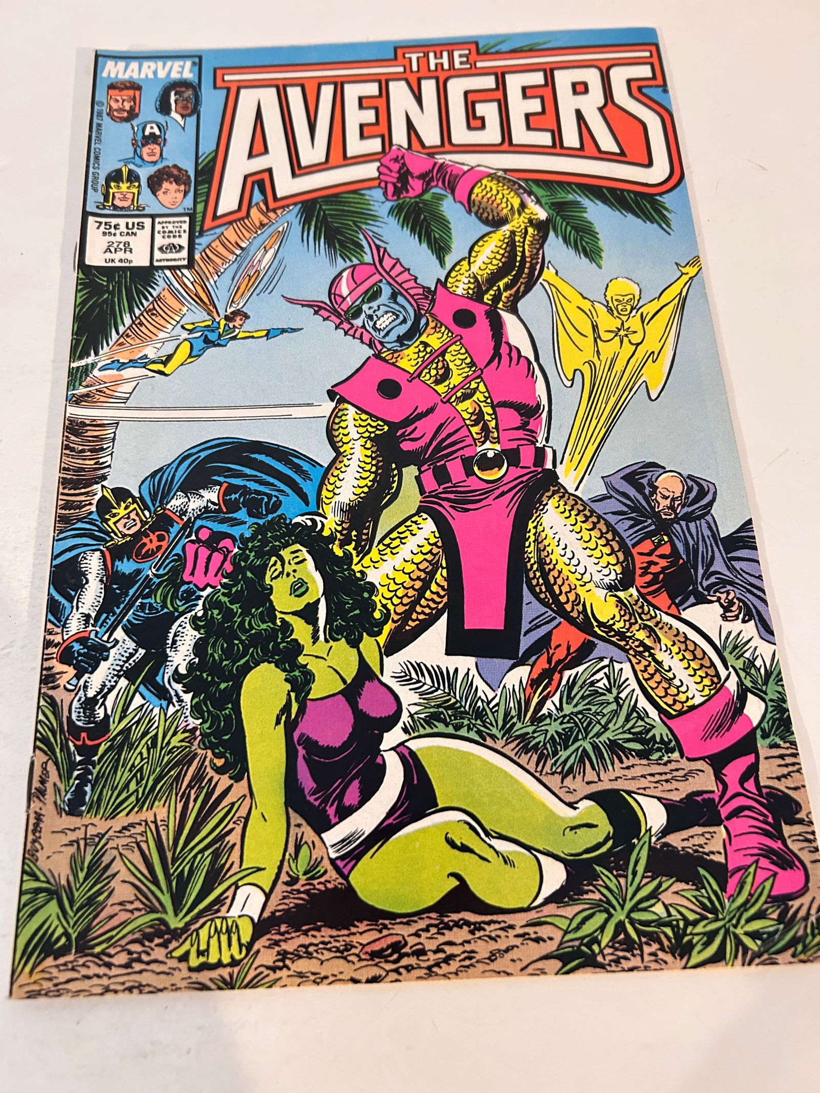 Vintage Comic Book the Avengers # 278 (1 of 2)