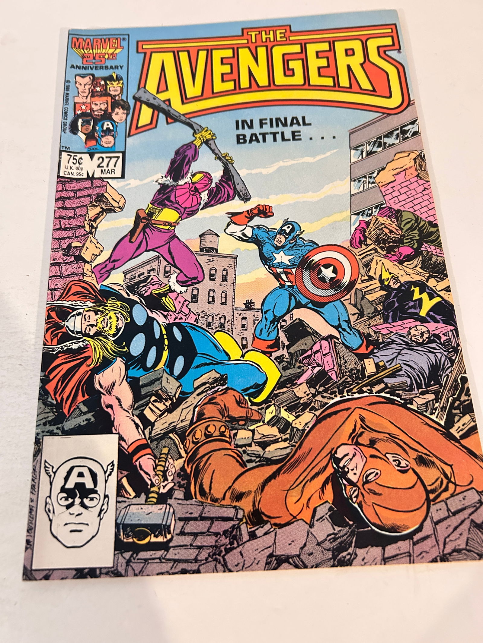 Vintage Comic Book the Avengers # 277 (1 of 2)