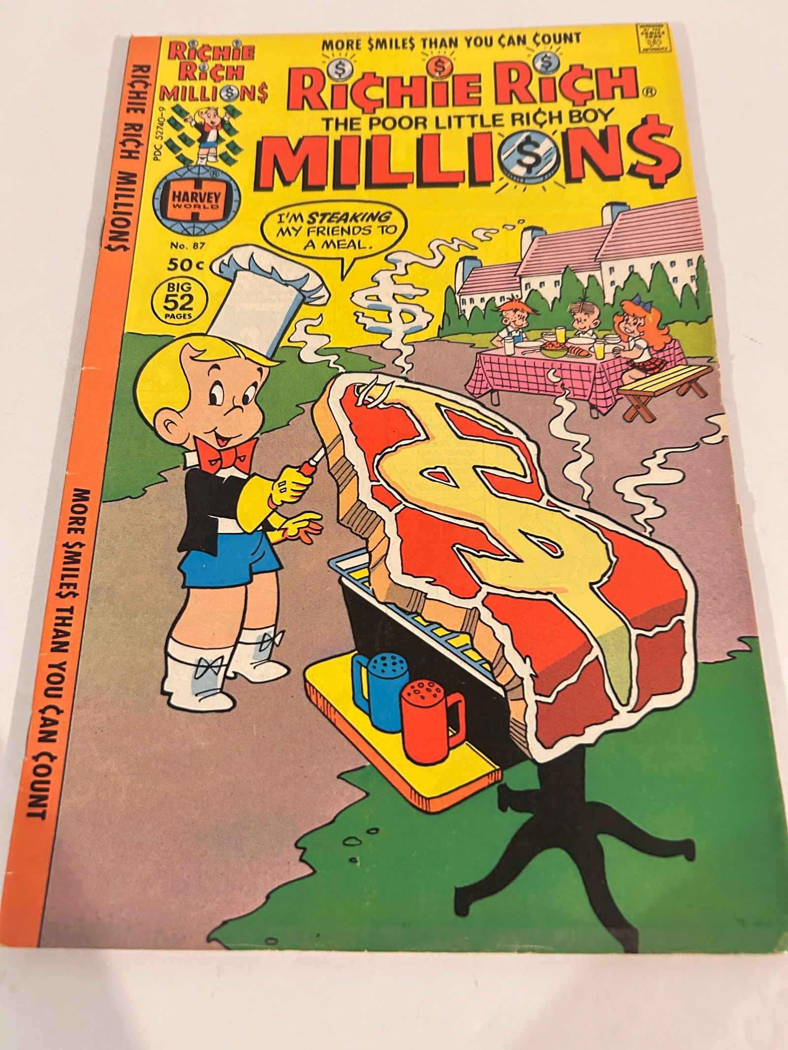 Vintage Comic Book Richie Rich Millions # 87: Vintage Comic Book Richie Rich Millions # 87 Please view all photos as they are part of the description and condition of this Item, Feel free to contact me with questions or picture requests! Used Ite