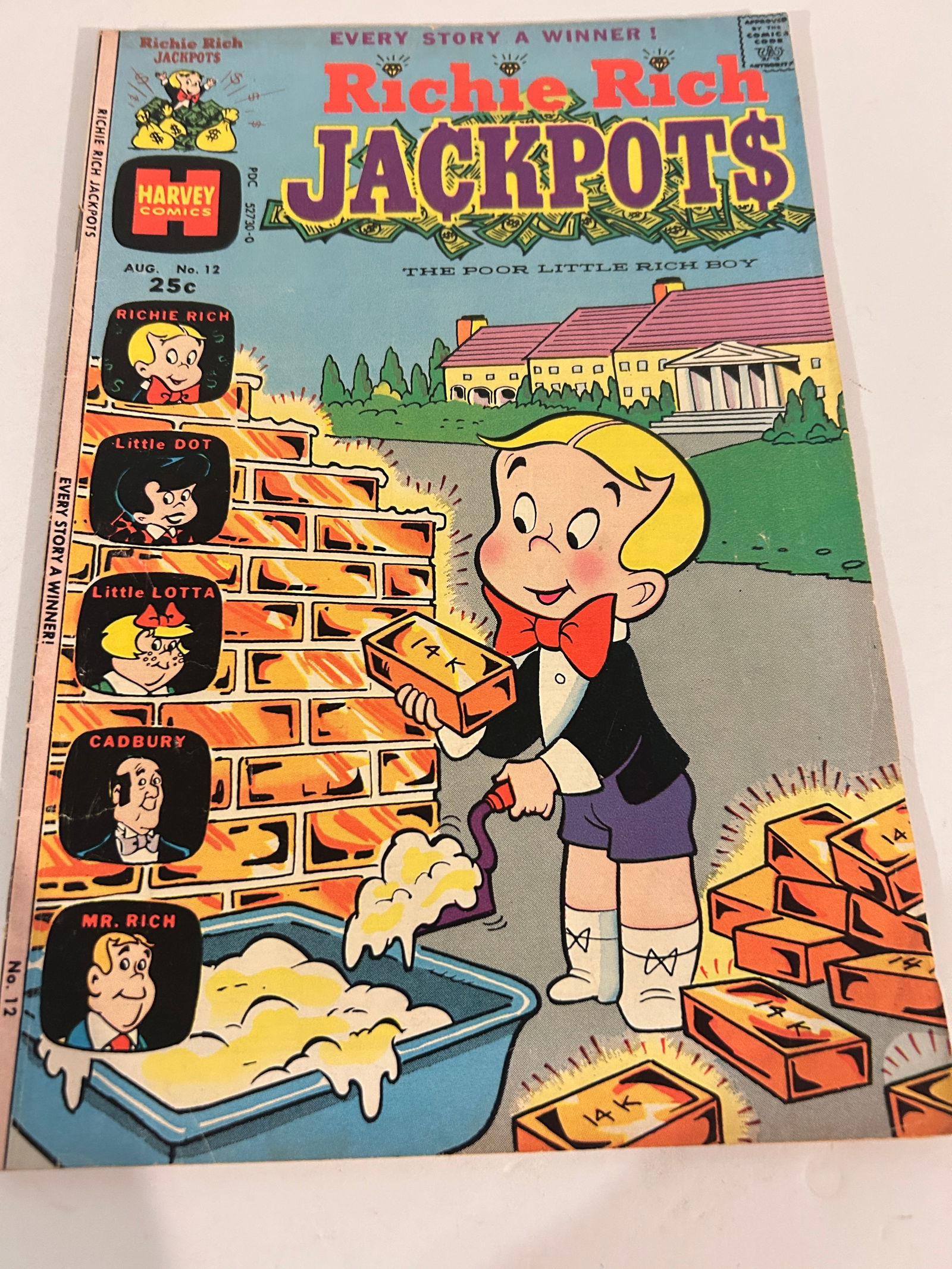 Vintage Comic Book Richie Rich Jackpots # 12: Vintage Comic Book Richie Rich Jackpots # 12 Please view all photos as they are part of the description and condition of this Item, Feel free to contact me with questions or picture requests! Used Ite